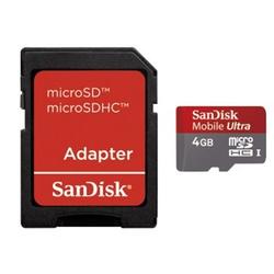 SanDisk microSDHC Ultra 4GB (114704) Class 6 + Adapter