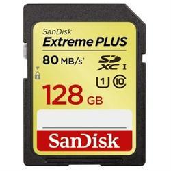 SanDisk SDXC Extreme Plus 128GB UHS1 80MB/s (123816)