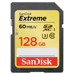 SanDisk SDXC Extreme 128GB 60 MB/s Class 10 UHS-I (U3) (124064)