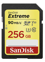 SanDisk SDXC Extreme 256GB 90 MB/s Class 10 UHS-I U3 V30 (173358) - 1