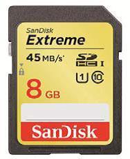 SanDisk SDHC Extreme 8GB (91054)