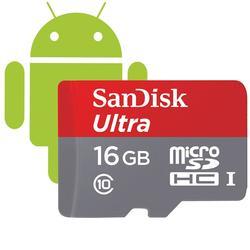 SanDisk microSDHC Ultra Android 16GB (124071) 48 MB/s Class10 + Adapter - 2
