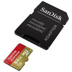 SanDisk microSDXC Extreme 64GB (139754) 90MB/s Class 10 U3 UHS-I, Adapter - 2