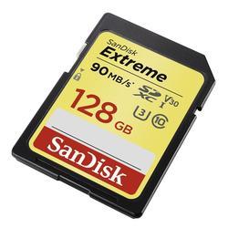 SanDisk SDXC Extreme 128GB 90 MB/s Class 10 UHS-I U3 V30 (173357) - 2