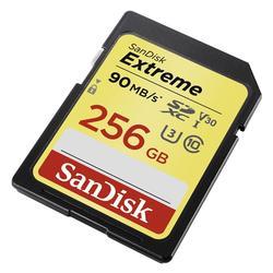 SanDisk SDXC Extreme 256GB 90 MB/s Class 10 UHS-I U3 V30 (173358) - 2