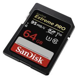 SanDisk SDXC Extreme Pro 64GB 95 MB/s class 10 UHS-I U3 V30 (173369) - 2