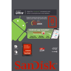 SanDisk microSDHC Ultra 8GB (114813) Class 10 + Adapter - 4
