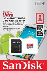 SanDisk microSDHC Ultra Android 8GB (124070) 48 MB/s Class 10 + Adapter - 4