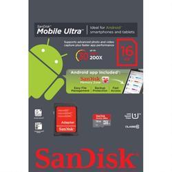 SanDisk microSDHC Ultra 16GB (114854) Class 10 + Adapter - 5
