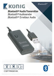 König CSBTTRNSM100 Audio vysílač Bluetooth 3.5 mm černá - 5